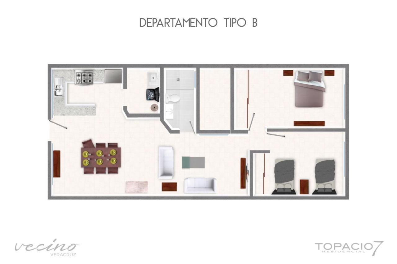 Topacio7 Residencial โบกา เดล ริโอ ภายนอก รูปภาพ